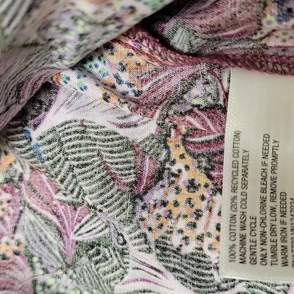 📌FINAL SALE |NWOT | Kika Vargas x T Purple Coral Reef Wrap Peplum Blouse - Picture 11 of 11